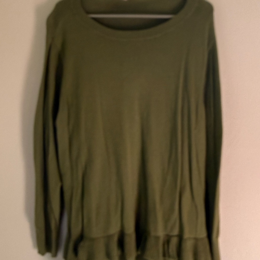 Style & Co. Olive Green Tunic Top